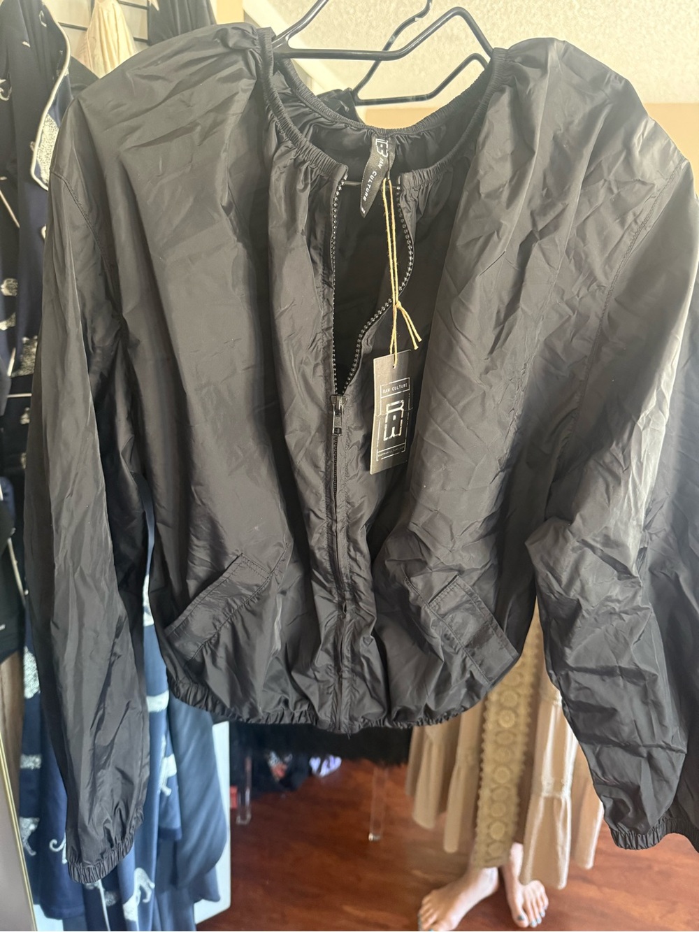Lightweight Black Women's Zip Jacket